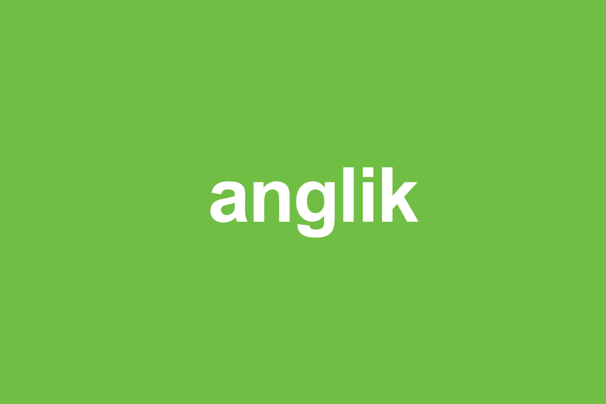 Anglik - slang