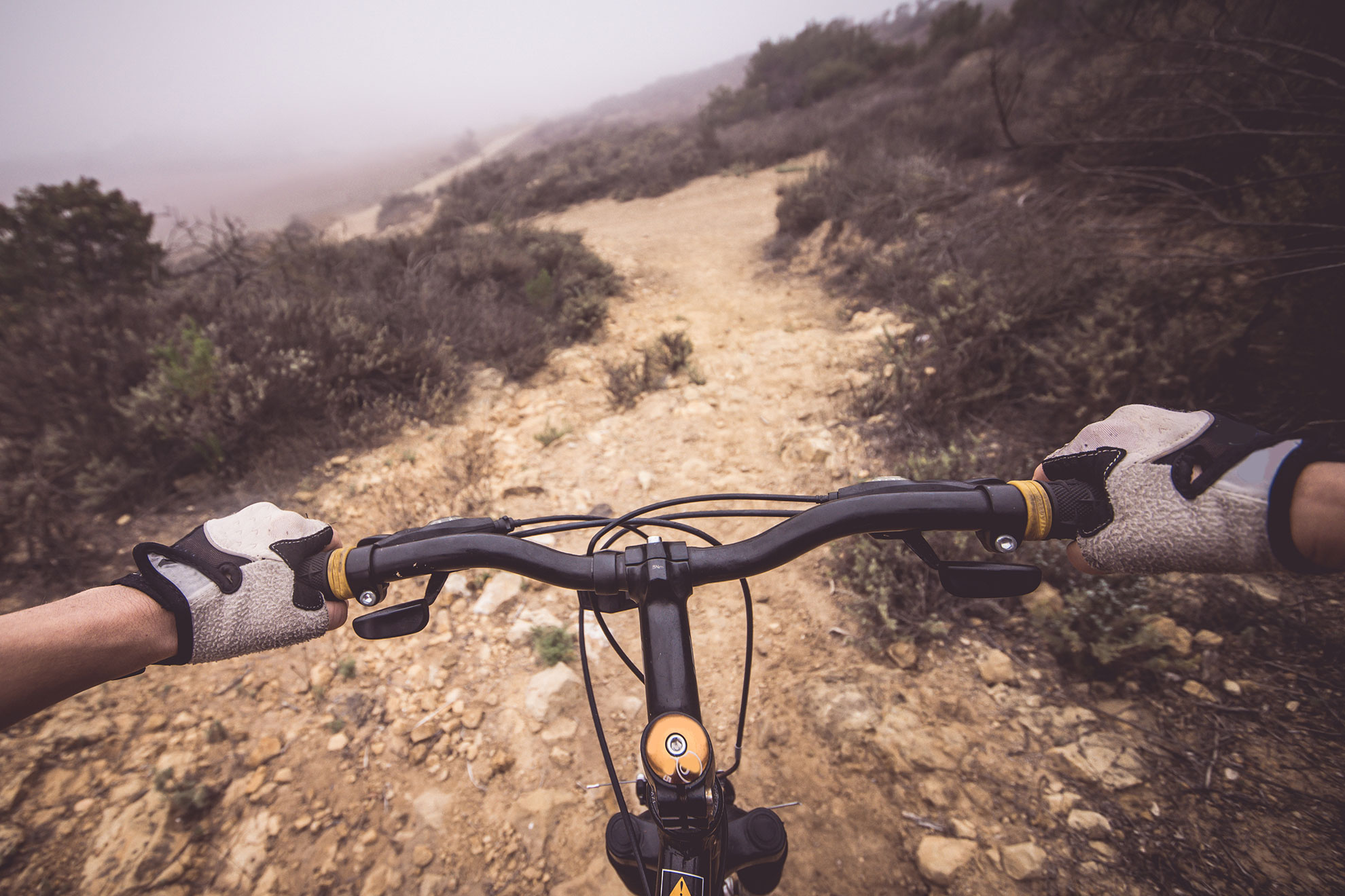 POV podczas downhill, ilustracja do artykułu tłumaczącego znaczenie akronimu POV