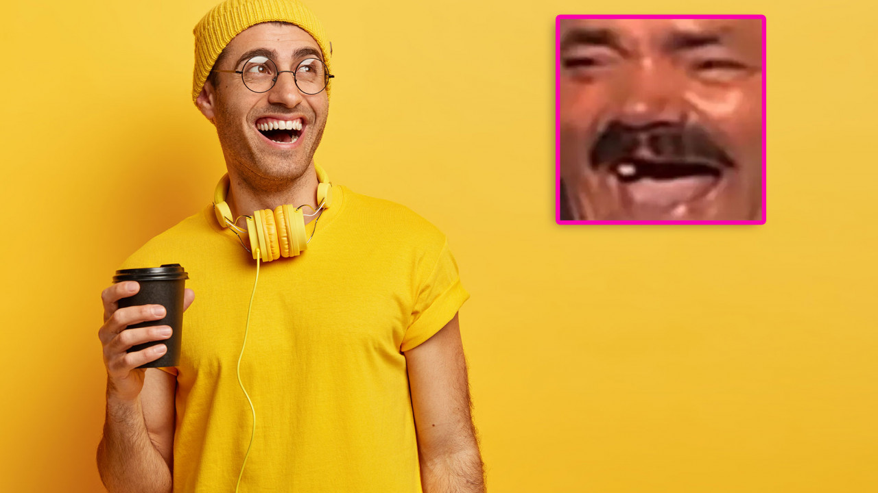 KEKW, oraz śmiejący się mężczyzna, ilustracja do artykułu