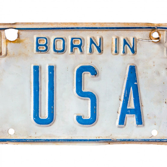 Indywidualne tablice rejestracyjne, ilustracja do artykułu, przykład z USA