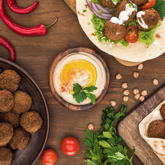 falafele, ilustracja do artykułu o falafelach 