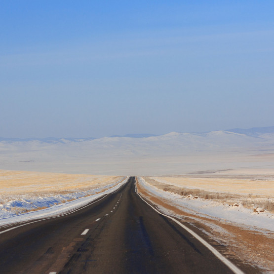 Droga, ilustracja do artykułu o dystansie mili