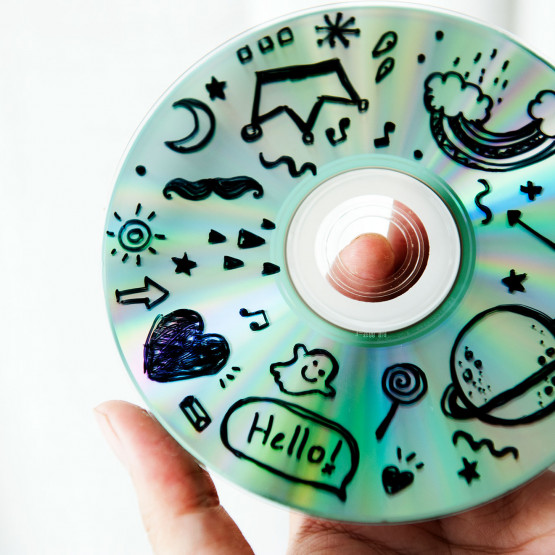 Płyta CD, ilustracja do artykułu o segregacji śmieci